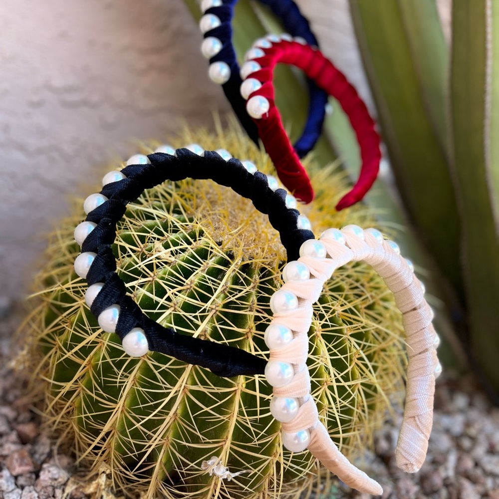 Braided Headband with pearls